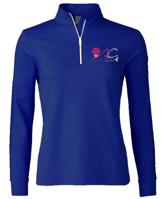 AG Long Sleeve Golf Shirt -Blue