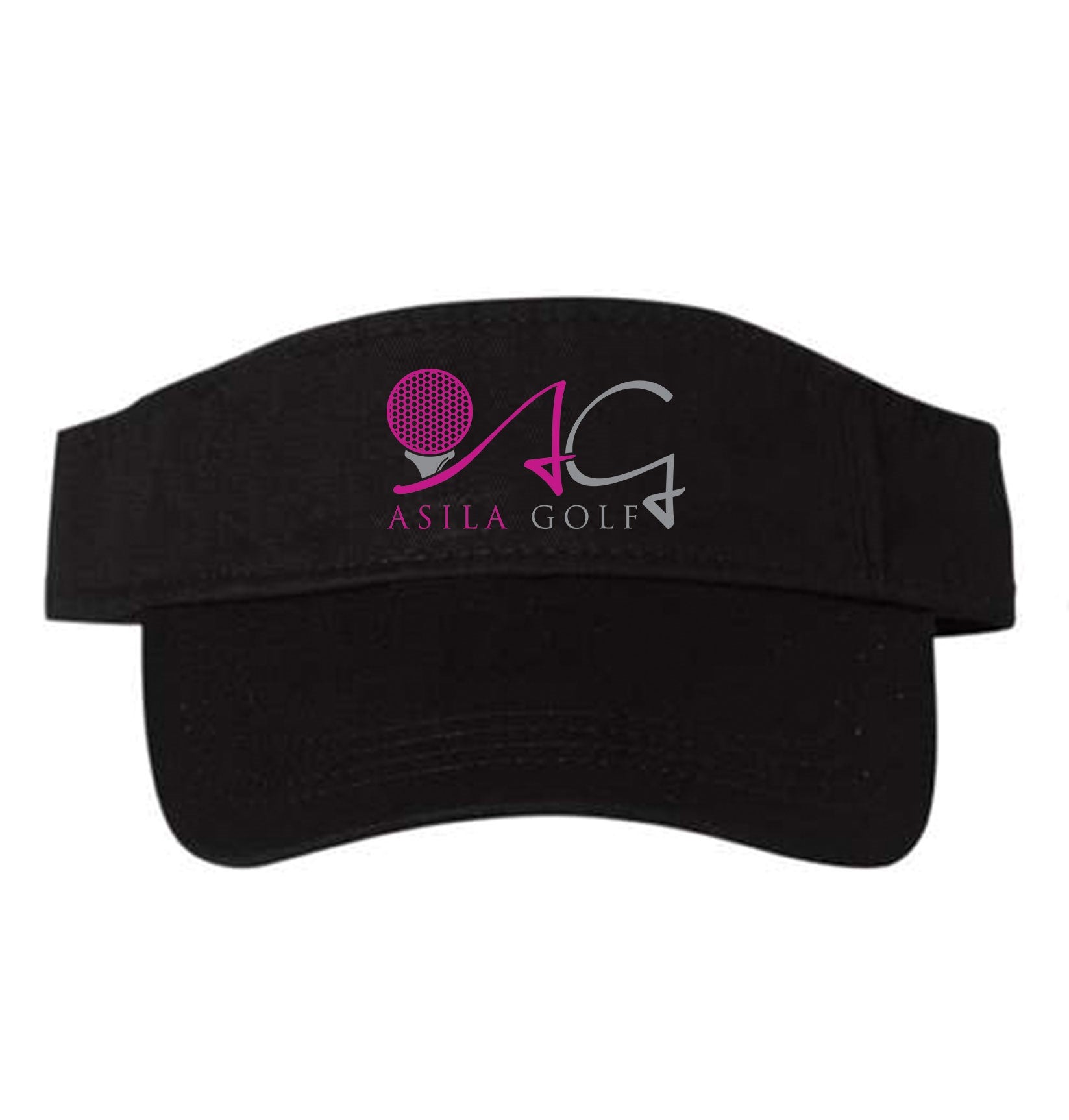 Sporty ASILA Golf Logo Visor- Black