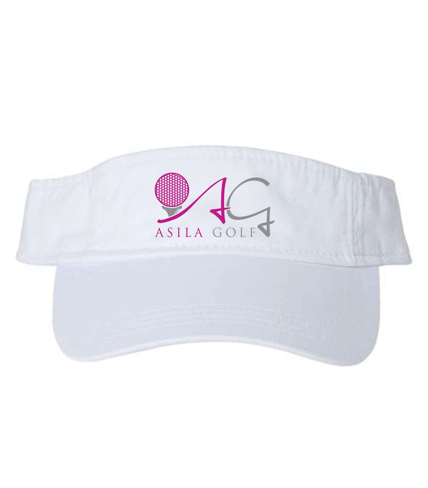 Sporty ASILA Golf Logo Visor- White