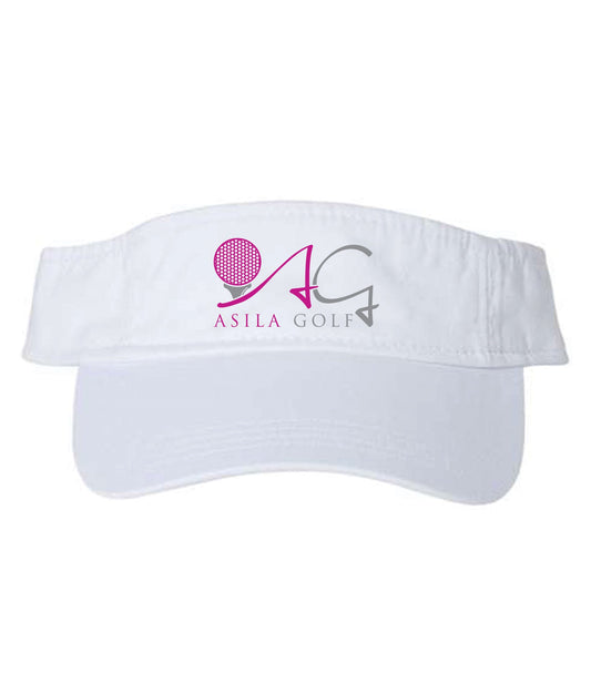 Sporty ASILA Golf Logo Visor- White