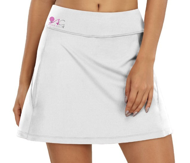 ASILA Golf  Logo Golf Skirt-White